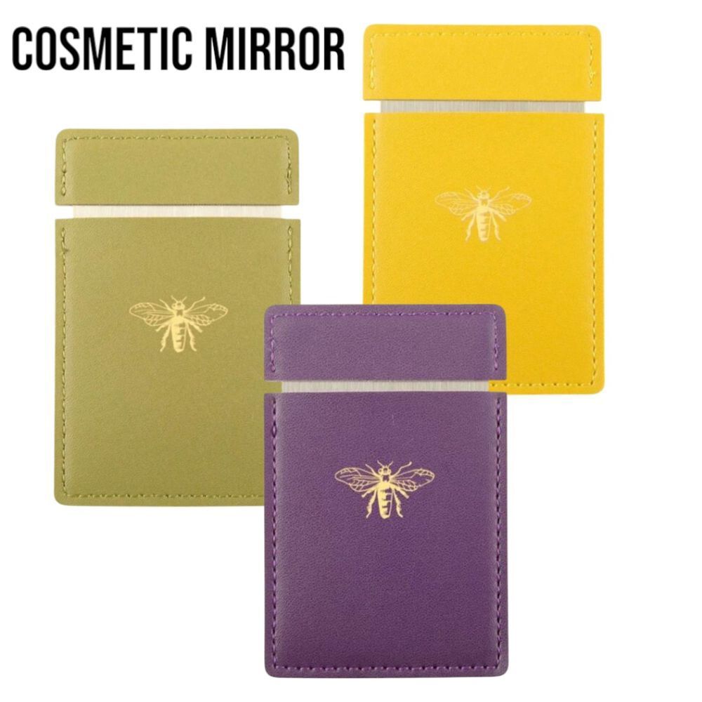 Cosmetic Mirror with Bee Imprint